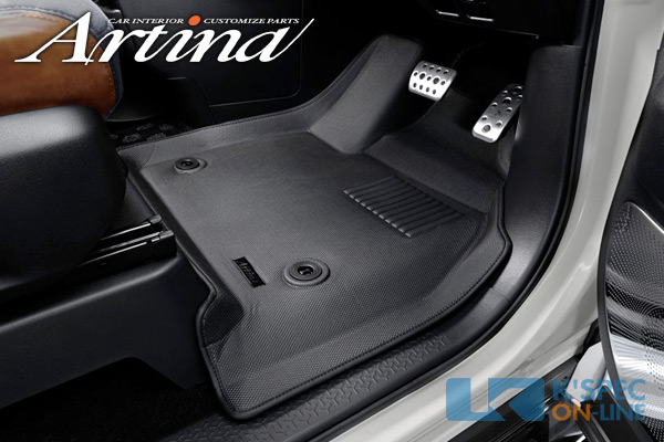 ARTINA Artina フロアマット ロイヤル ブラック スカイラインクーペ V35 H16.11- 後期モデル車 AT・MT/運転席のみパワーシート・両席パワーシート